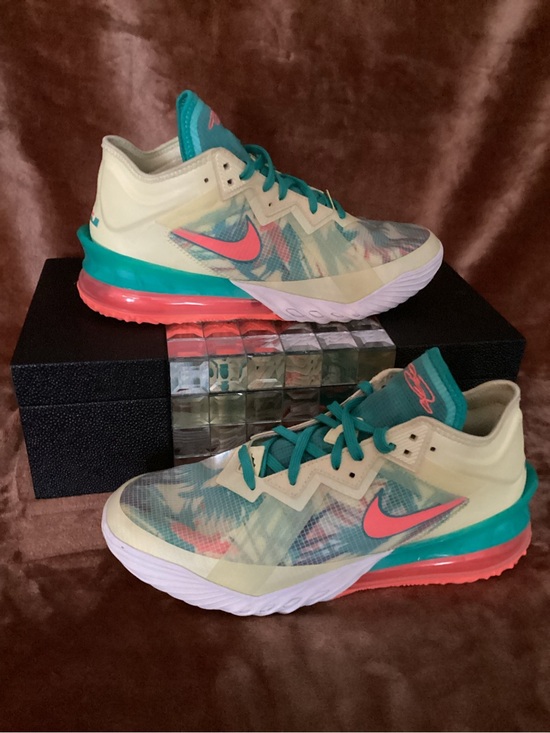 Nike Other - LeBron XVIII LOW Nike Basketball Shoes - Teal, Coral, Cream